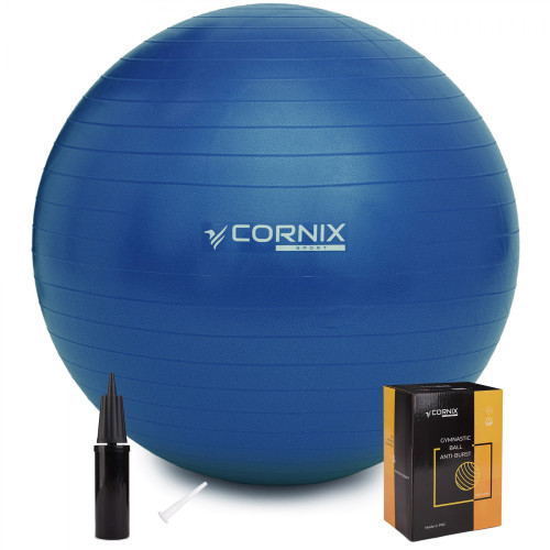 Фитбол  Cornix 75 cm Anti-Burst XR-0025 Blue - фото №6